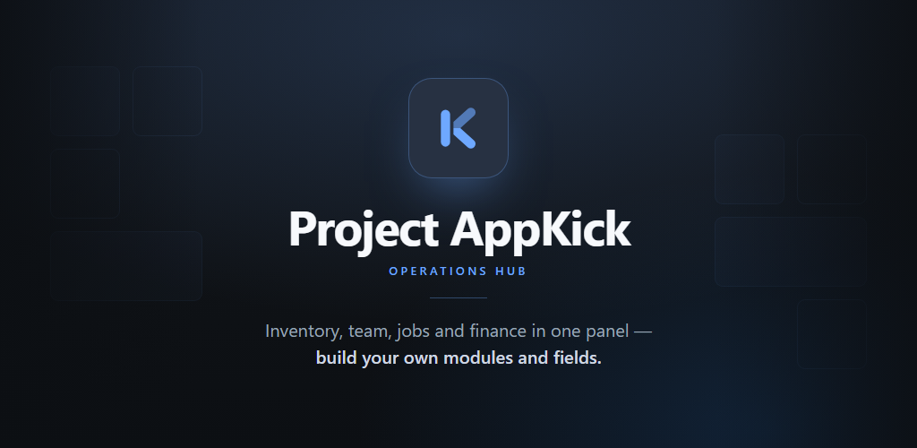 Project AppKick uygulama ekranı